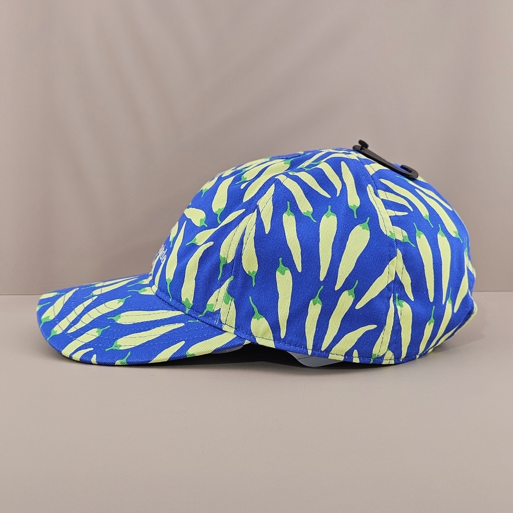 Kate Spade Hat Baseball Cap Blue Multi Peppers Twill Preppy Vacation Colorful - Picture 3 of 4